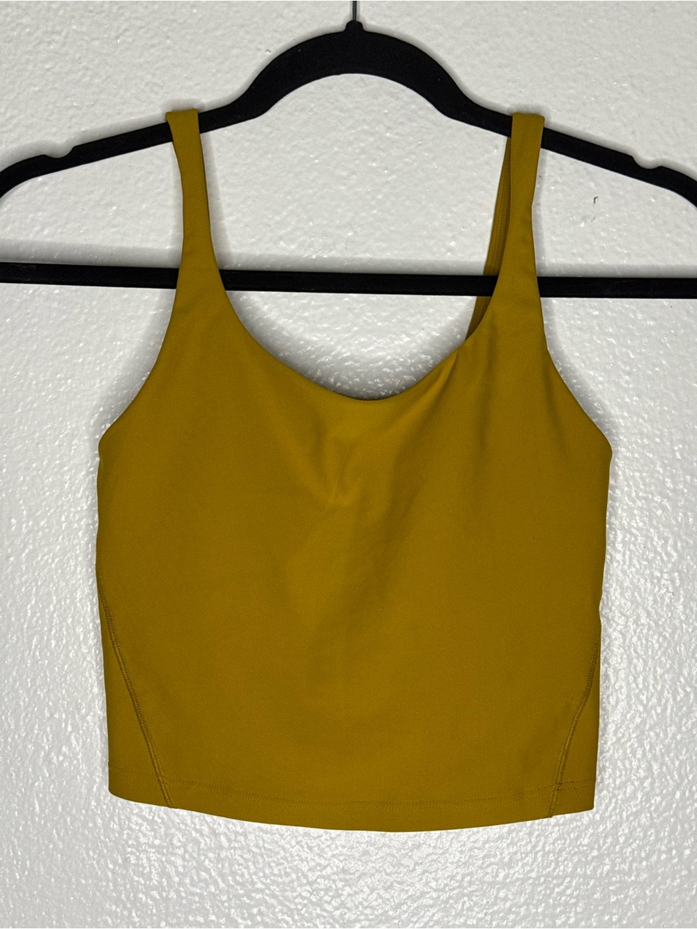 Old Navy Mustard Tank Top - Scoop Neck Cami Crop top Athletic Top